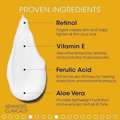 Advanced Clinicals Retinol Body Lotion + Sagging