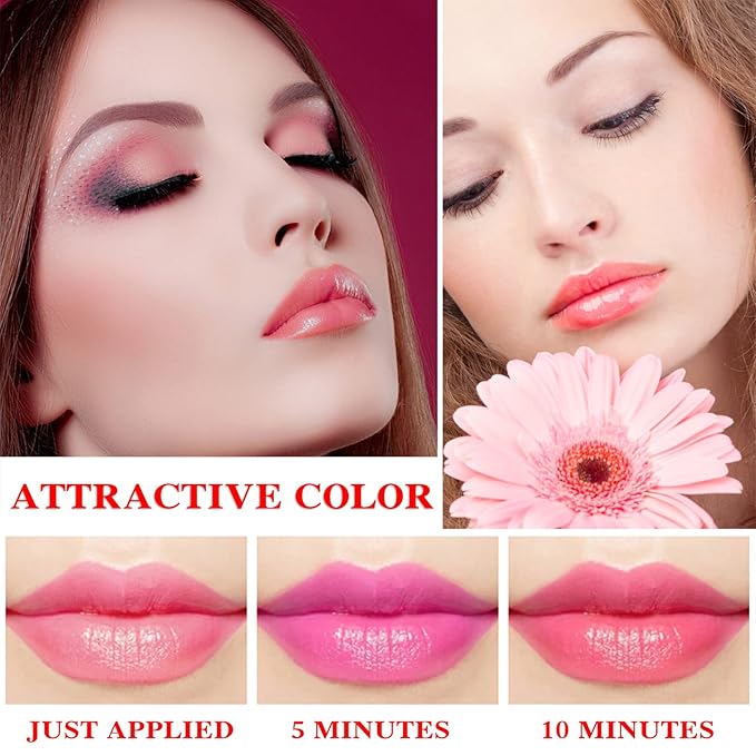 4 Pcs Aloe Vera Lipstick,Long Lasting Lip Care