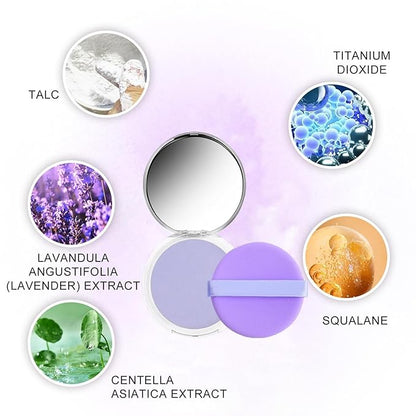 Lavender Matte Setting Powder, Oil Control Smooths Facial (Purple, 0.) 38oz