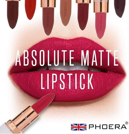 Phoera ABSOLUTE VELVET MATTE LIPSTICK LONG LASTING WATERPROOF LONG