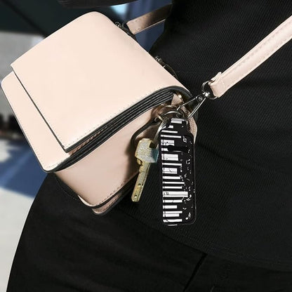 Music Print Travel Lipstick Pouch Piano