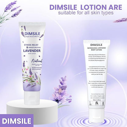50 Pack Lavender Travel Size Body Lotion 1 Oz Dry Skin Moisturizer with Flip Cap for Extra Dry Skin, for Inns and Hotels, Airlines, Offices, Gyms and More