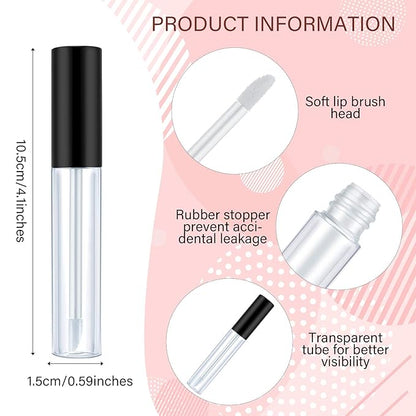 50 Pieces Empty Lip Gloss Containers Lip Gloss Gloss