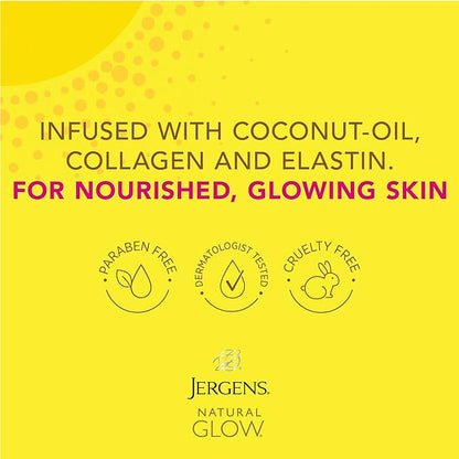 Jergens Natural Glow +FIRMING Lotion, Medium to Tan, 15.0 Fl Oz (Pack of 2)