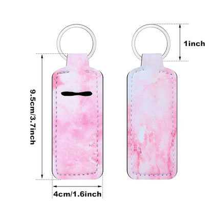 Blulu 10 Pieces Lipstick Holder Keychains Clip-on Lipstick