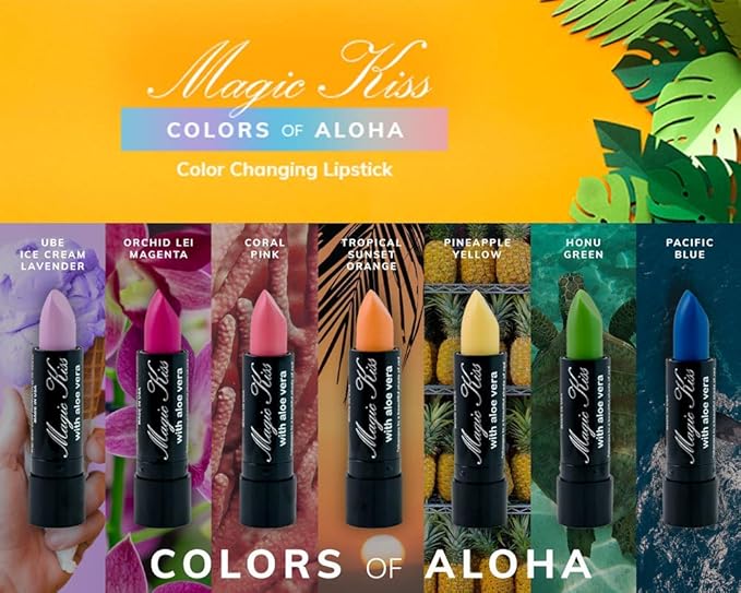 Magic Kiss Pack of 12 Color Changing Aloe Magic
