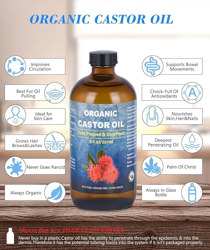Organic Castor Oil for Face Roll