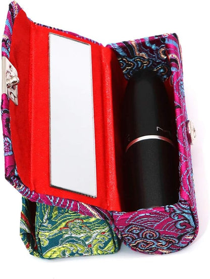 Outman PACK of 6 Floral Lipstick Case Holder Storage