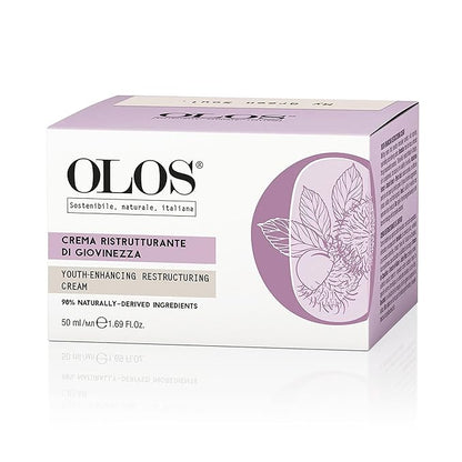 OLOS Youth-Enhancing Restructuring Cream - Anti-Aging Face Moisturizer - 1. 7 oz