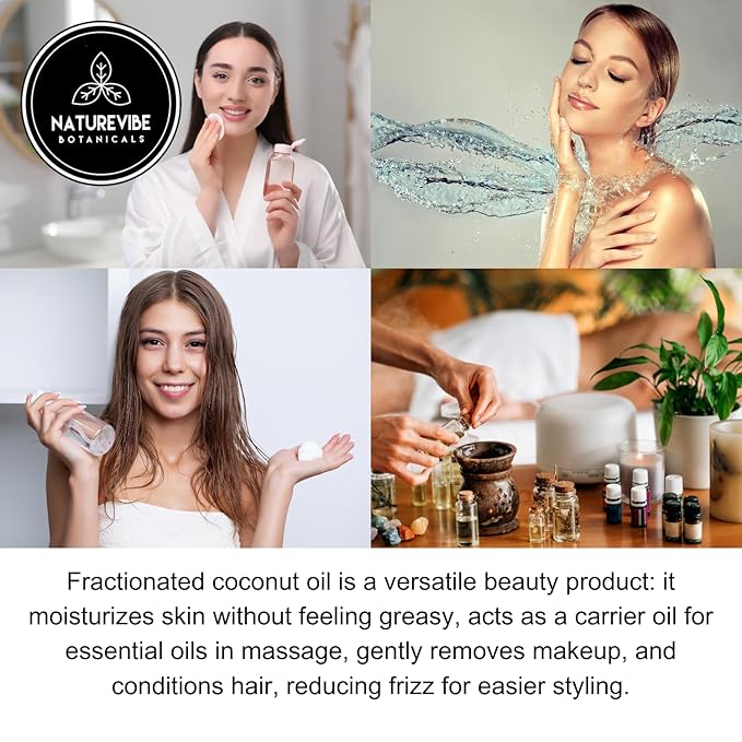 Naturevibe Botanicals Fractionated Coconut Oil 32