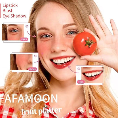 4 Colors Lip Tint Stain Set,3 in 1 Lip Eyes and Cheeks Tint Stain Lip Glaze,Velvet Matte Mini Liquid Lipstick, Hydrating Moisturizing Long-Lasting Non-Stick Cup Lip Gloss