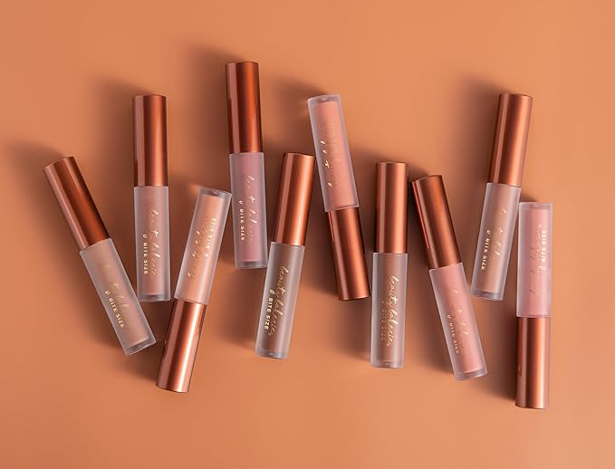 Beauty Bakerie Bitesized Lip Whip Long Lasting Liquid Lipstick for Women, Waterproof Lip Color, Smudge Proof Lip Stain Matte, 2.5mL, On the Bite Side