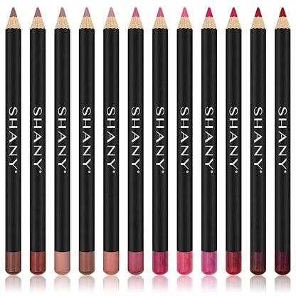 SHANY Dreamy Dozen Matte Lip Liner Set Vegan Dozen