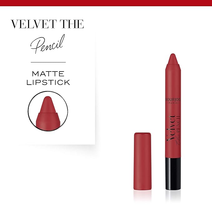 Velvet The Pencil Matt Lipstick #011-Red Vin'Tage