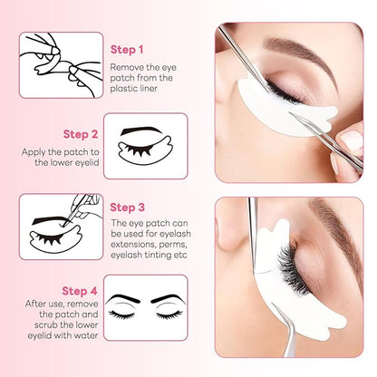50 Pairs Under Eye Patches,Eye Pads Lash Extensions Lint Free, Eyelash Extension Patches Add Aloe Vera Hydrogel Lash Pad