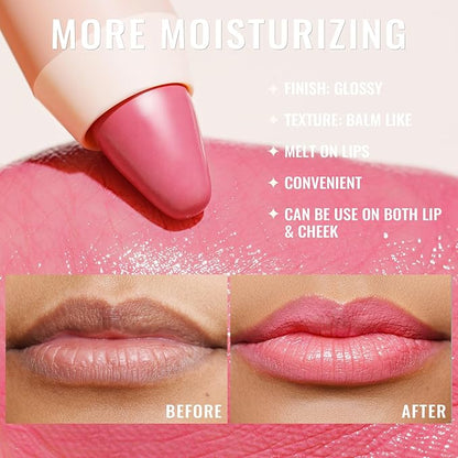 Oulac Light Pink Lipstick - Moisturizing Lipstick Tinte 48g