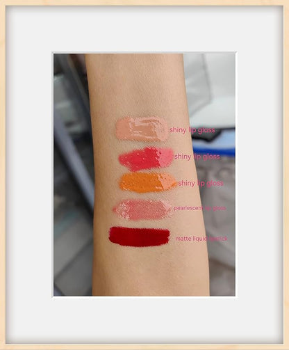 5pcs lip gloss combination set, 4pcs Shiny Lip gloss
