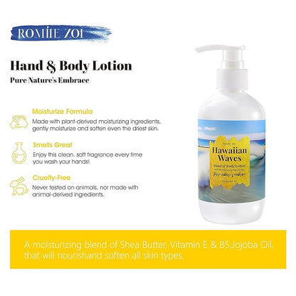 Duke Kahanamoku Beach Hawaiian Waves Hand & Body Lotion - Tidal Treasure Fragrance, 236ml (8 fl oz)