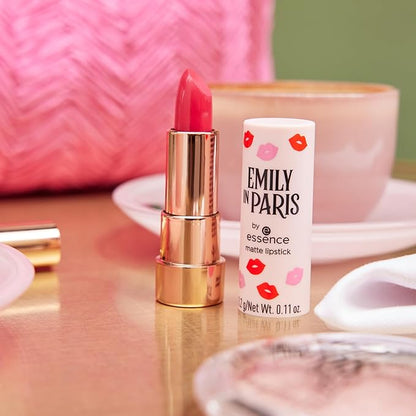 essence | Emily in Paris Matte Lipstick (01 Highly-Pigmented,