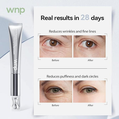 Eye Cream|Wrinkle Eraser Massaging Eye Cream, Multi-peptide Firming Eye Tightener, Anti-Aging Eye Cream for Puffiness and Bags Under Eyes Cream|Electric Massage Eye Cream