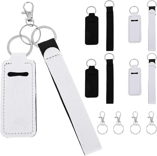 4 Pcs Keychain Chapstick Holder, Lipgloss Girls