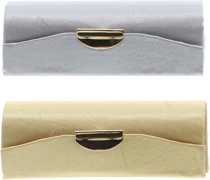 Motique Accessories Silver & Gold Satin Ladies Lipstick Gold