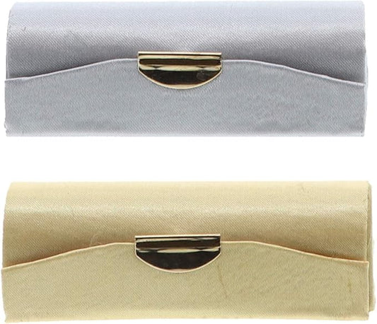 Motique Accessories Silver & Gold Satin Ladies Lipstick Gold