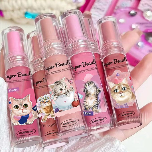 6 Colors Tinted Lip Glaze Watery Lip Gloss, Glaze