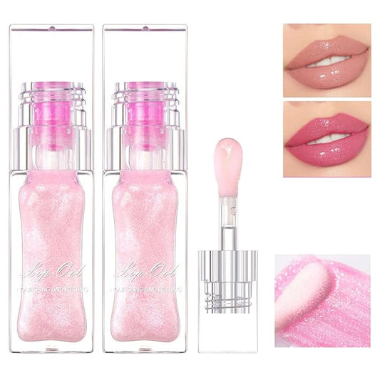 2PCS Lip Gloss Color Changing Lip Oil, 2024 Gloss