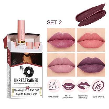 Cigarette Case Lipstick Nude Matte Little Tube Lip Cigarette