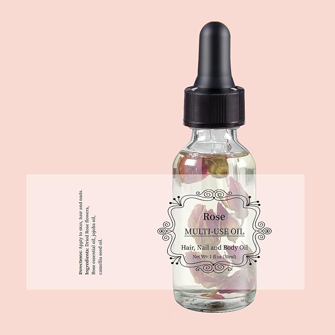 Rose Multi-Use Oil, Organic Plant Fragrant