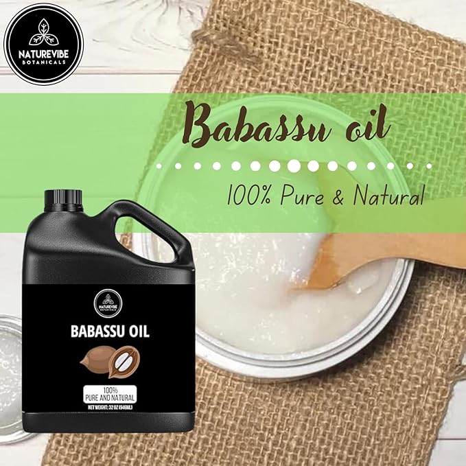 Naturevibe Botanicals Babassu Oil 32 Ounces