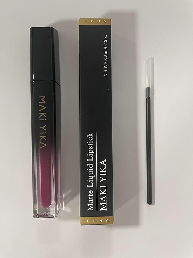 MAKI YIKA Plum Lipstick Matte for Women, Burgundy Lipstick
