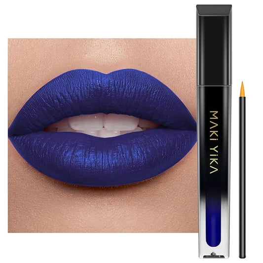 MAKI YIKA Dark Blue Lipstick for Women Color Lipstick