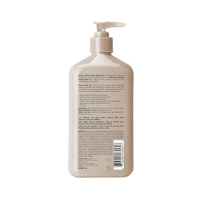 Hempz Smoothing Herbal, Koa & Sweet Almond Body Moisturizer, 17 Fl Oz (Pack of 1), Pink