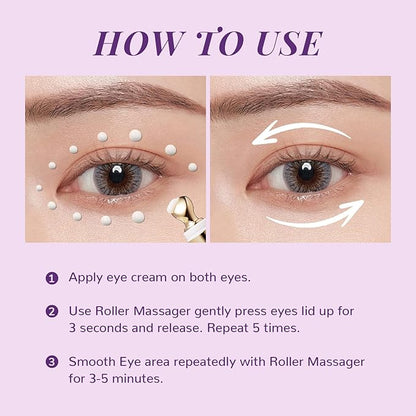 ANAI RUI Caffeine Bakuchiol Firming Eye Cream, Retinol & Peptide Eye Cream for Dark Circles, Puffiness, Wrinkles, Bakuchiol Alternative Retinol Eye Moisturizer for Under-Eye Skin Repair 0.5 FL OZ