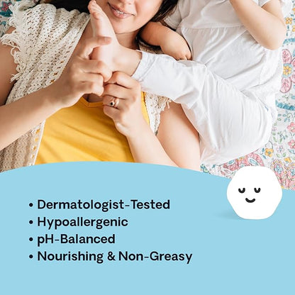 Hello Bello premium Baby Lotion | Vegan and Cruelty Free Moisturizing, Non-Greasy Lotion for babies and Kids | Fragrance Free | 8.5 FL Oz (1 Pack)