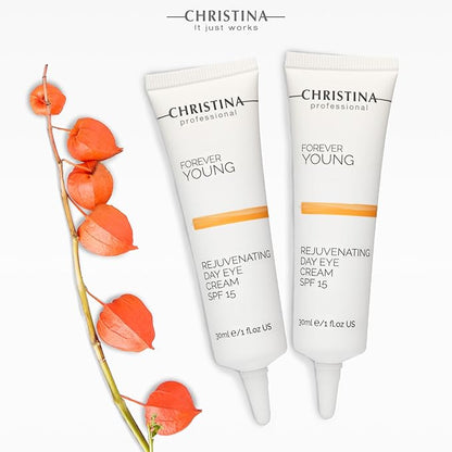 '-CHRISTINA- Forever Young Eye Cream with SPF 15 | Cream with Vitamin K Hydrates, Rejuvenates, Revitalizes the Skin 30ml