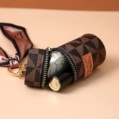 2Pcs Lipstick Organizer, Luxury Leather Lip Gloss Bag, Organizer,