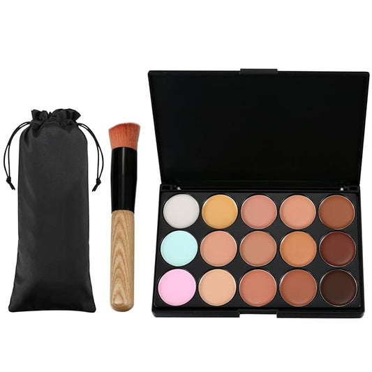 15 Colors Contour Palette Kit: Cream Concealer Palette