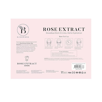 Rose Under Eye Patches (30 Pairs) Under Eye Patches for Dark Circles, Under Eye Patches for Puffy Eyes and Dark Circles, Under Eye Mask, Puffy Eyes Treatment, Eye Care, Eye Masks Bulk