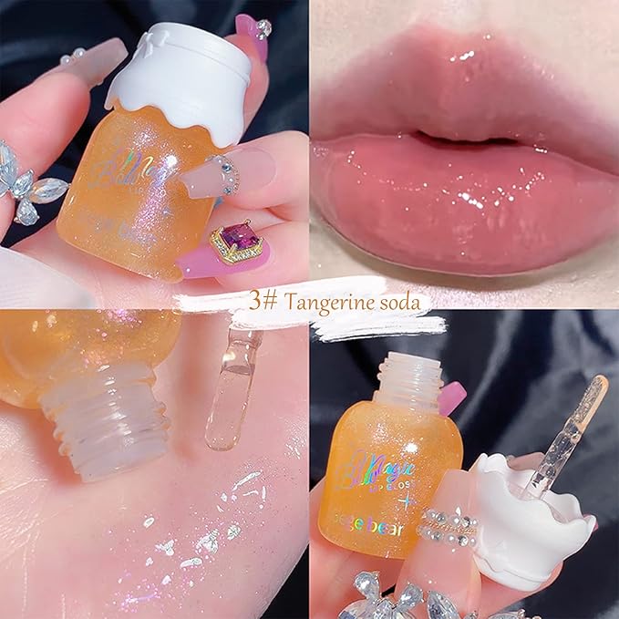 5 Colors Shimmer Lip Gloss Set Hydrating Lip Gloss