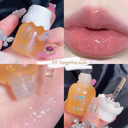 5 Colors Shimmer Lip Gloss Set Hydrating Lip Gloss