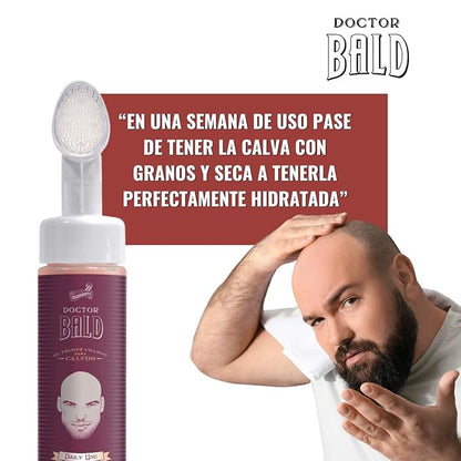 Bald Head Moisturizer Lotion with Ultraclean Applicator, Daily Use Protect and Moisturize Shaved and Buzzed Heads, 6.8 oz