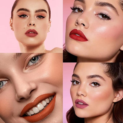 12 Colors Matte Liquid Lipstick Set, Nude Liquid Lipstick