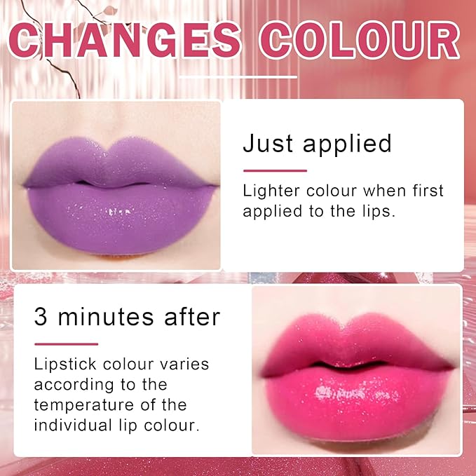 3 Colors Magic Color Changing Lipstick Matte Lazy Magic