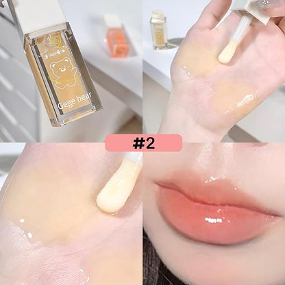 4 colors Lip Gloss Sets,Natural Moisturizing Lip Care- Gloss