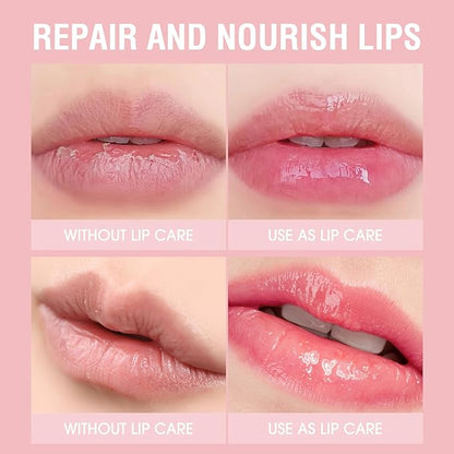 Mushroom Milk Can Lip Jelly Lipstick, Silicone Brush Pudding