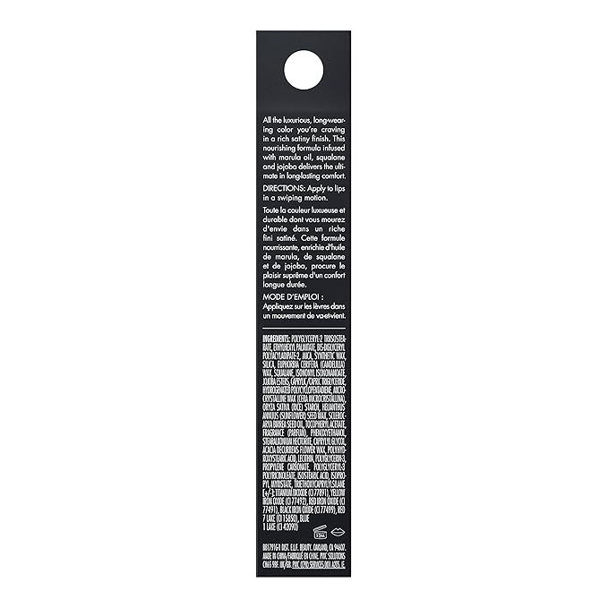 e.l.f. O Face Satin Lipstick, Richly Pigmented, Nourishing Face
