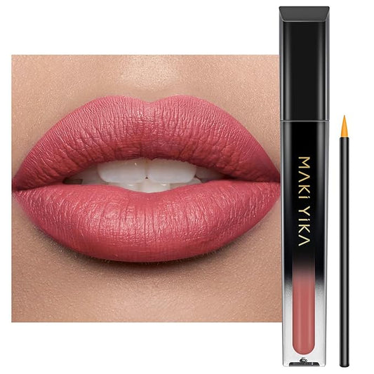 MAKI YIKA Red Lipstick for Women, Red Pink Lipstick